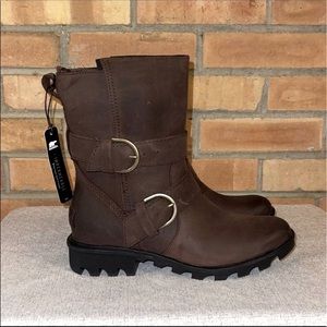 NWT Sorel Phoenix Waterproof Moto Boots size 6